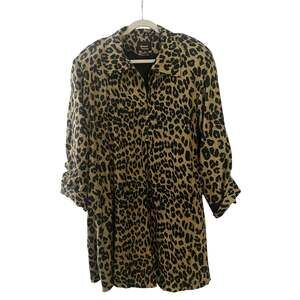 Vintage Silk Dennis Basso Cheetah Jacket size small